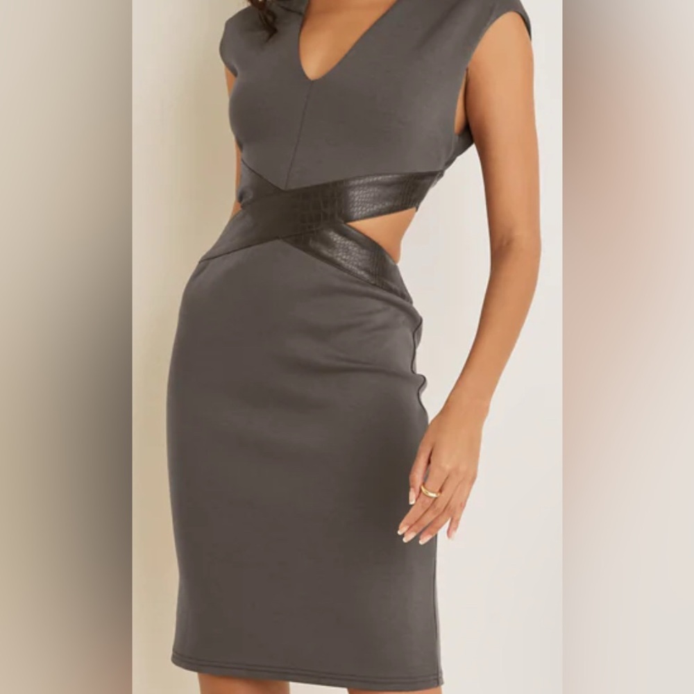 Chocolate Cut-Out Dress
